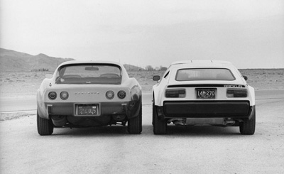 Haz click para ver la prueba comparativa Corvette VS Bricklin